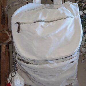 House of Harlow 1960 Nylon white 🖤 Backpack Multiple Pockets Detachable Pouch